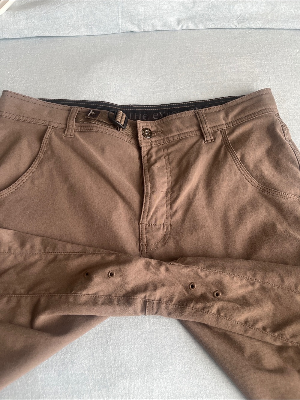Men's Prana light weight shorts - Olive Brown 32 x 10 - Picture 12 of 12